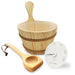 SaunaLife Essentials Set 4 Sauna Bucket and Ladle