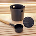 SaunaLife Essentials Set 6 Sauna Bucket and Ladle in Black