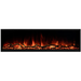 Modern Spectrum Slimline fireplace with angled design