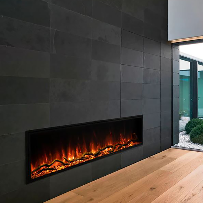 Fireplace remote control with user-friendly buttons
