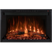 Stylish modern fireplace tool set with sleek handles.