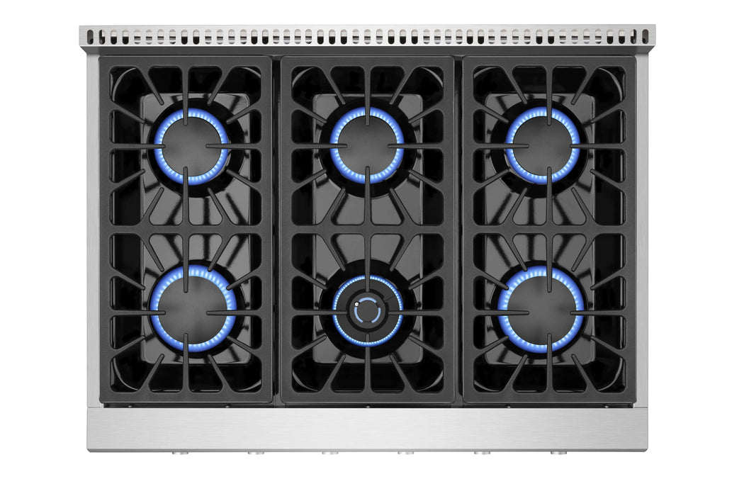 Empava 36-Inch Pro-Style Slide-In Natural Gas Cooktops (EMPV-36GC31)