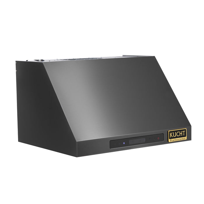 Kucht Professional 36-Inch 900 CFM Under Cabinet Range Hood in Dark Titanium Stainless Steel (KRH363A)
