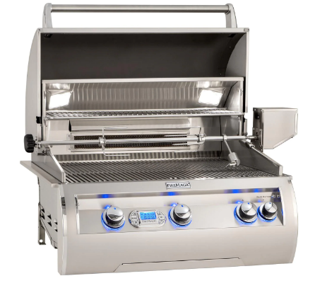 Fire Magic Echelon Diamond E660I 30-Inch Built-In Propane/Natural Gas Grill With Rotisserie and Digital Thermometer - E660I-8E1P/E660I-8E1N