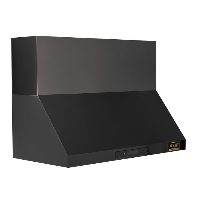 Kucht Professional 48-Inch 1200 CFM Wall Mount Range Hood in Dark Titanium Stainless Steel (KRH483A-C)