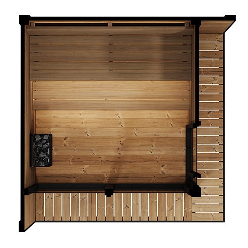 SaunaLife Model GL6B Outdoor Sauna