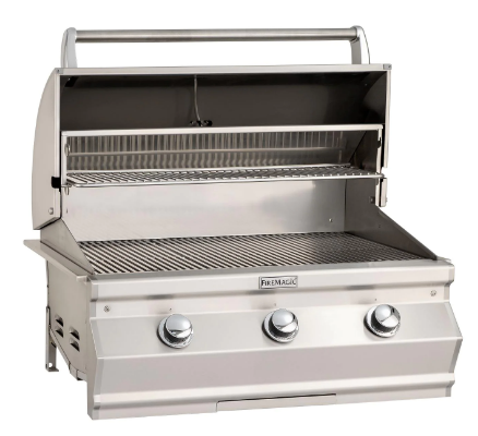 Fire Magic Choice Multi-User CM650I 36-Inch Built-In Natural/Propane Gas Grill With Analog Thermometer - CM650I-RT1N/CM650I-RT1P