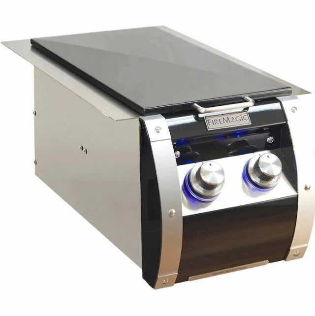Fire Magic Echelon Black Diamond Built-In Natural Gas / Propane Gas Double Side Burner - 32815H / 32815HP
