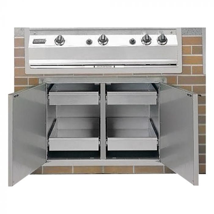 Fire Magic Select 30-Inch Double Access Door With Drawers And Trash Bin Storage - 33930S-12