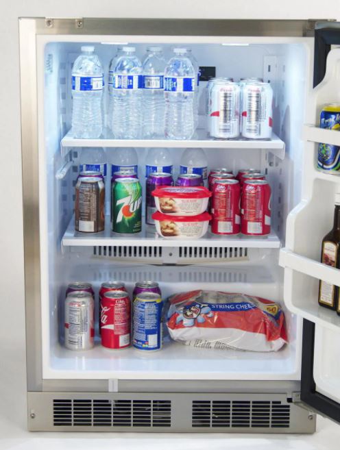 Fire Magic 24-Inch 5.1 Cu. Ft. Right Hinge Outdoor Rated Compact Refrigerator - 3589-DR