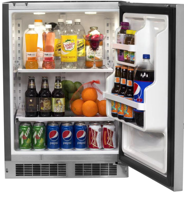 Fire Magic 24-Inch 5.1 Cu. Ft. Left Hinge Outdoor Rated Compact Refrigerator - 3589-DL