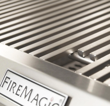 Fire Magic Choice Multi-User CM430S 24-Inch Natural/Propane Gas Grill With Analog Thermometer On In-Ground Post - CM430S-RT1N-G6/CM430S-RT1N-G6