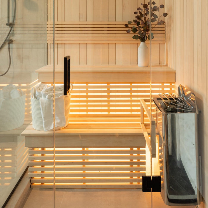 Harvia The Wall Series, 6kW, Stainless Steel Sauna Heater, 240V 1PH HSWS6U1B