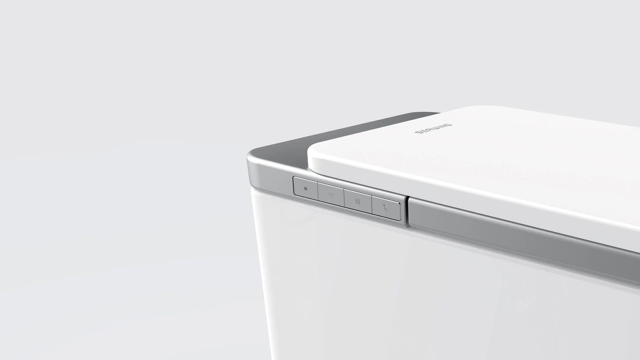 SEEWIN Bidet Toilet Leipzig Pro-SILVER with Silver Seat and Full Features CL-6 Pro