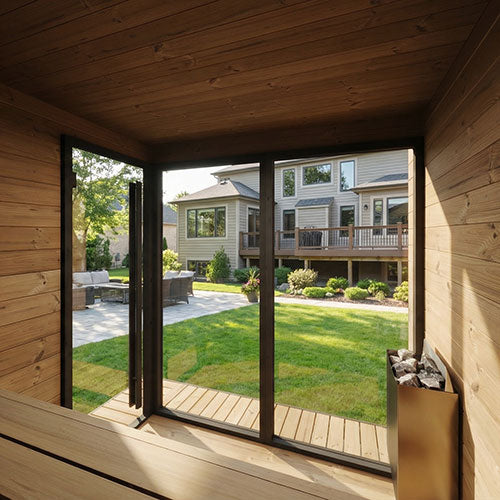 SaunaLife Model GL6B Outdoor Sauna