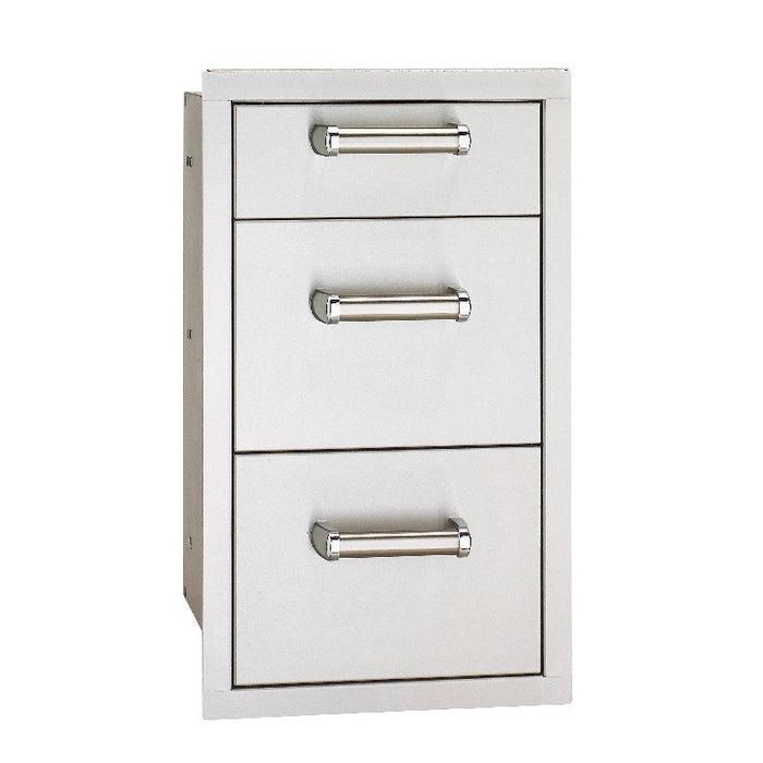 Fire Magic Flush 14-Inch Triple Access Drawer With Soft Close - 53803SC