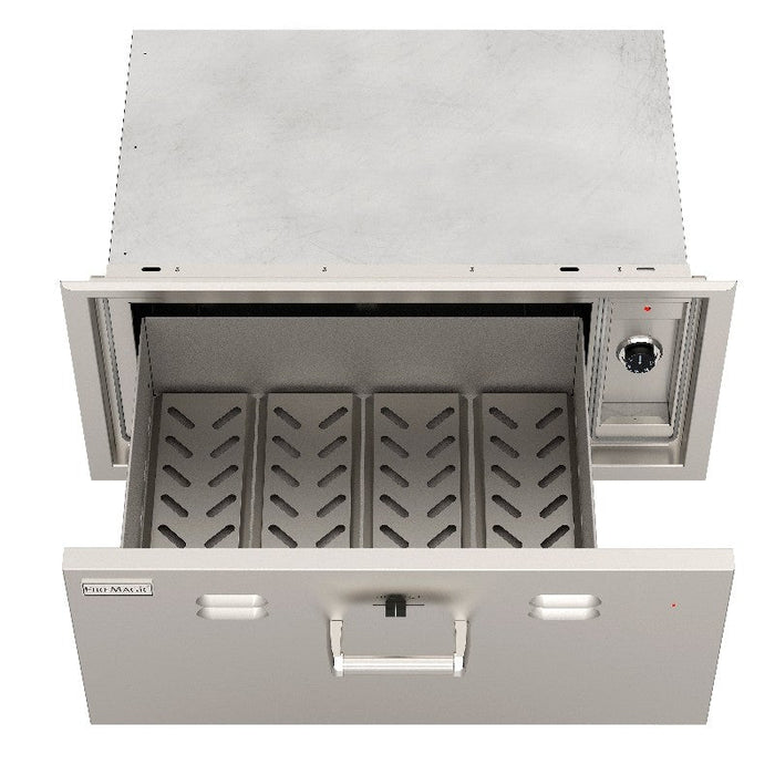 Fire Magic Flush 30-Inch Built-In 110V Electric Stainless Steel Warming Drawer - 53830-SW