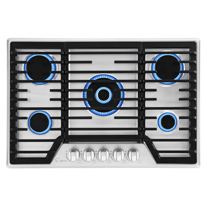 Empava 30-Inch Built-In Natural Gas Stove Cooktop in Stainless Steel (EMPV-30GC37)