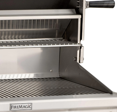 Fire Magic Choice Multi-User Accessible CMA430S 24-Inch Natural/Propane Gas Grill With Analog Thermometer On Patio Post -CMA430S-RT1N-P6/CMA430S-RT1P-P6