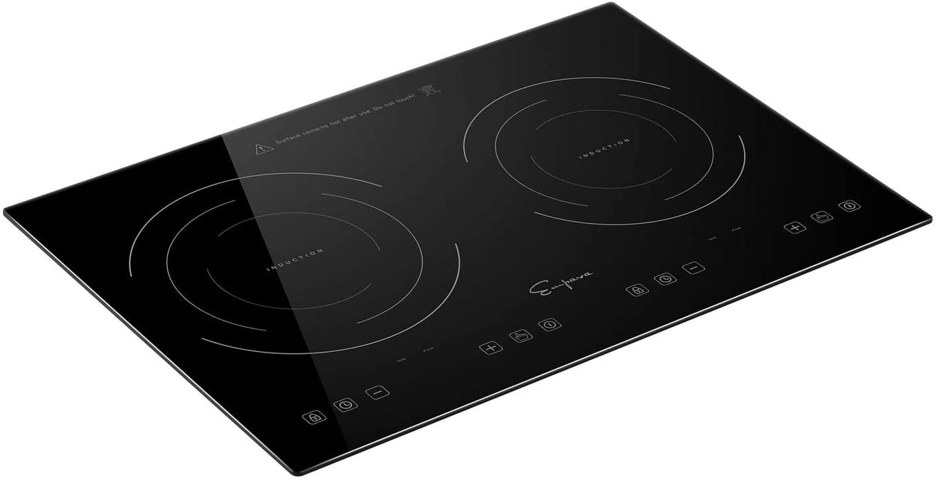 Empava 21-Inch 2 Burners Induction Cooktop in Black (EMPV-IDC12B2)