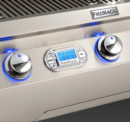Fire Magic Echelon Diamond E660I 30-Inch Built-In Propane/Natural Gas Grill W/ Magic View Window, Rotisserie, & Digital Thermometer - E660I-8E1P-W/E660I-8E1N-W