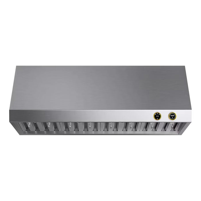 Kucht 48-Inch 1200 CFM Under Cabinet Range Hood in Stainless Steel with Gold Accents (KRH480-GL)