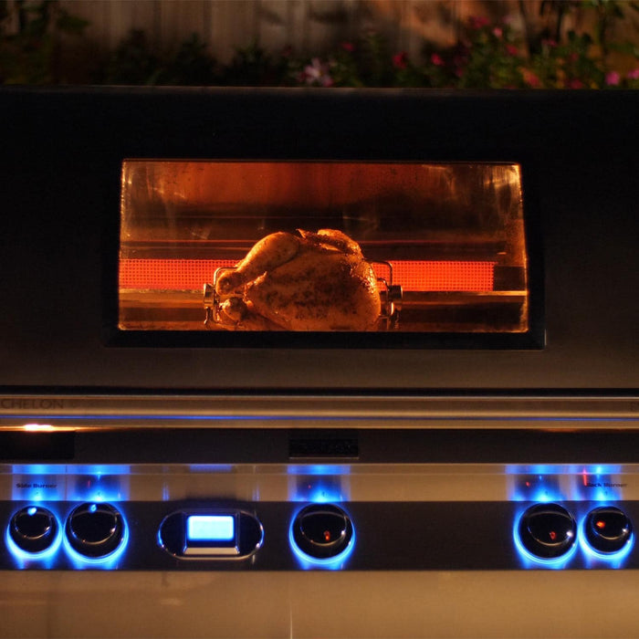 Fire Magic Echelon Diamond E1060I 48-Inch Built-In Natural/Propane Gas Grill W/ One Infrared Burner, Magic View Window, Rotisserie, & Digital Thermometer - E1060I-8L1N-W/E1060I-8L1P-W