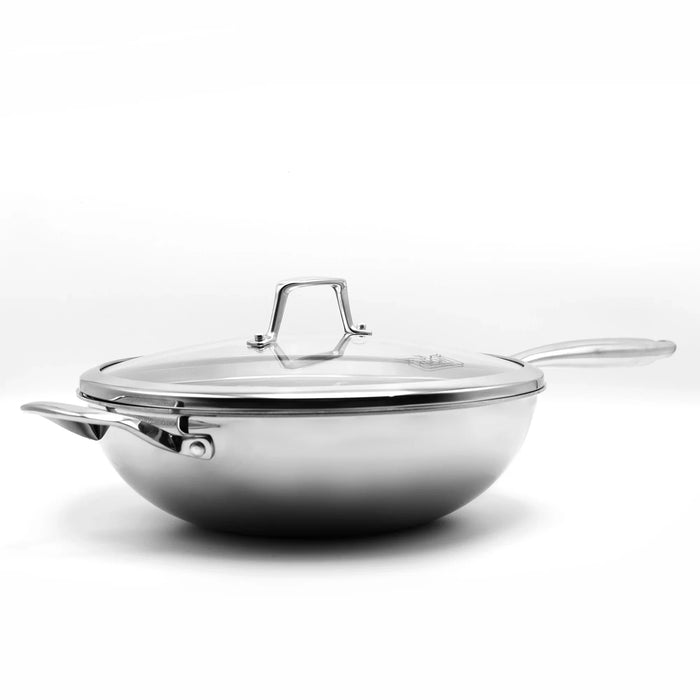 Kucht Professional Stainless Steel 3-Ply Wok with Lid (KW309)