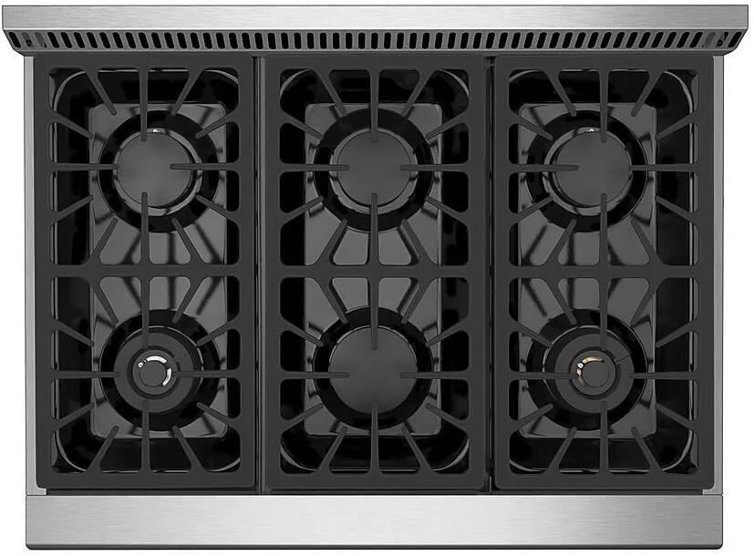 Empava 36-Inch Slide-In Single Oven Gas Range in Stainless Steel  (EMPV-36GR04)