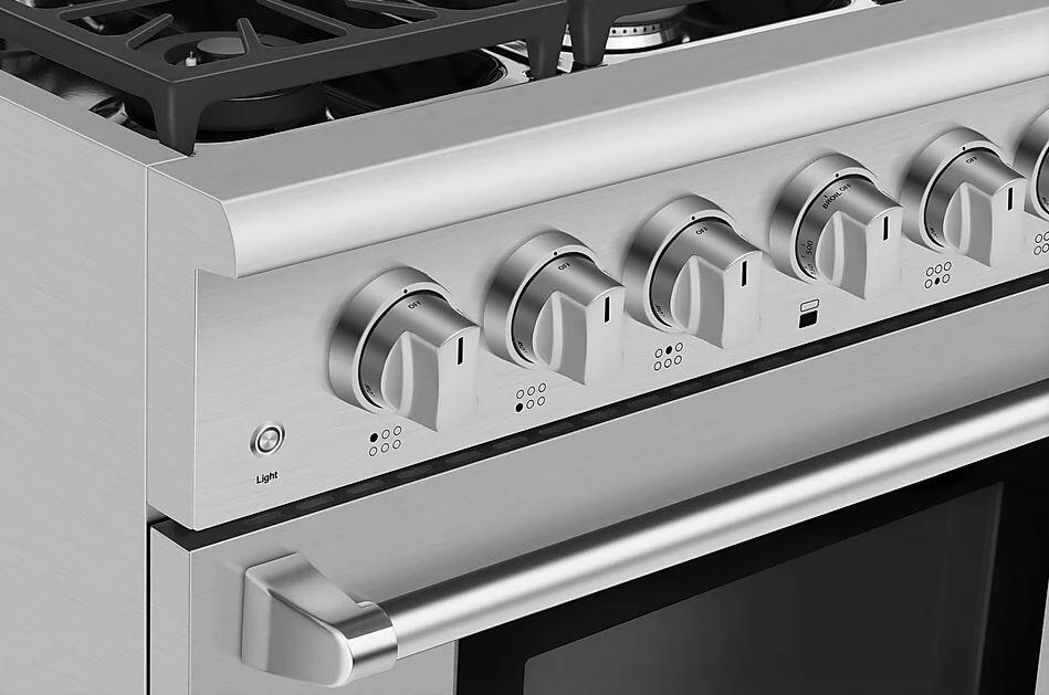 Empava 36-Inch Slide-In Single Oven Gas Range in Stainless Steel  (EMPV-36GR04)
