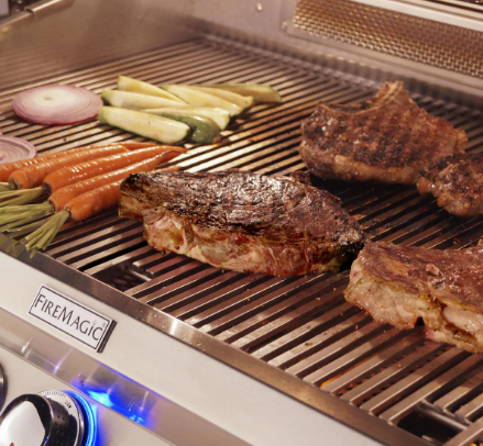 Fire Magic Echelon Diamond E790S 36-Inch Natural/Propane Gas Grill W/ Side Burner, One Infrared Burner, Magic View Window, Rotisserie, & Digital Thermometer - E790S-8L1N-62-W/E790S-8L1P-62-W