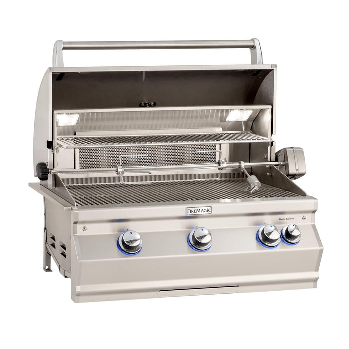Fire Magic Aurora A790I 36-Inch Built-In Natural/Propane Gas Grill With Rotisserie And Analog Thermometer - A790I-8EAN / A790I-8EAP