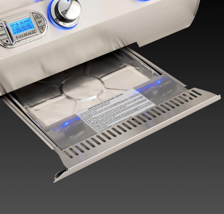 Fire Magic Echelon Diamond E1060I 48-Inch Built-In Natural/Propane Gas Grill W/ One Infrared Burner, Magic View Window, Rotisserie, & Digital Thermometer - E1060I-8L1N-W/E1060I-8L1P-W