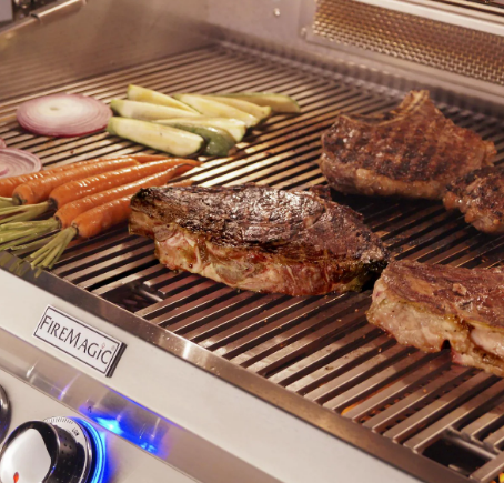 Fire Magic Echelon Diamond E1060I 48-Inch Built-In Natural/Propane Gas Grill W/ One Infrared Burner, Magic View Window, Rotisserie, & Digital Thermometer - E1060I-8L1N-W/E1060I-8L1P-W