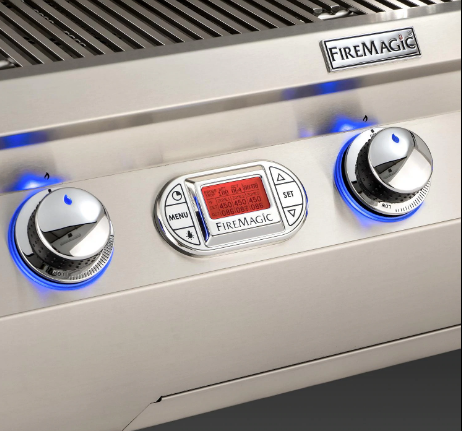 Fire Magic Echelon Diamond E1060I 48-Inch Built-In Natural/Propane Gas Grill W/ One Infrared Burner, Magic View Window, Rotisserie, & Digital Thermometer - E1060I-8L1N-W/E1060I-8L1P-W