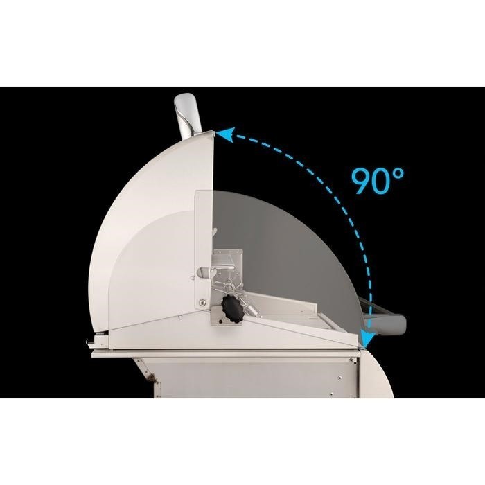 Fire Magic Grills A430S-7EAP-P6 Aurora 24 Inch Patio Post Mount Gas Grill with Analog Thermometer, Liquid Propane, Cast Stainless Steel "E"