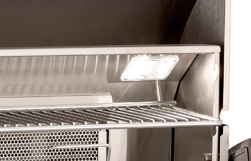 Fire Magic Grills Aurora 32 Inch Built-In Grill with Analog Thermometer and View Window, Natural Gas / Propane Gas Cast Stainless Steel "E" - A660I-7EAN-W / A660I-7EAP-W
