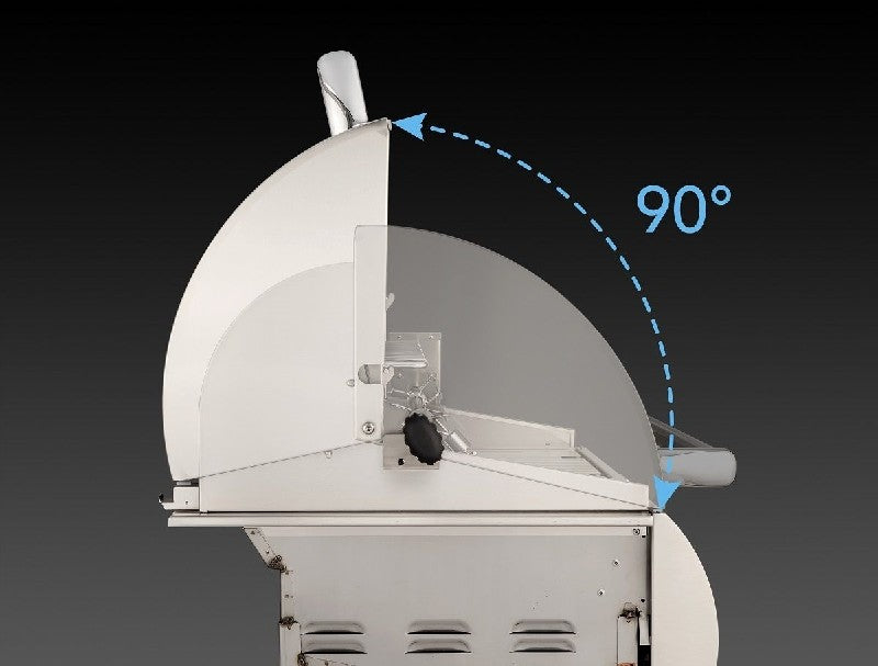 Fire Magic Grills Aurora 62 1/4 Inch Free-Standing Grill with Rotisserie, Single Side Burner and Analog Thermometer, Natural Gas / Propane Gas Cast Stainless Steel "E" - A660S-8EAN-62 / A660S-8EAP-62