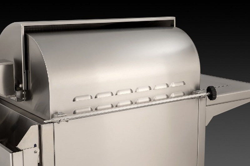 Fire Magic Grills Aurora 62 1/4 Inch Free-Standing Grill with Rotisserie, Single Side Burner and Analog Thermometer, Natural Gas / Propane Gas Cast Stainless Steel "E" - A660S-8EAN-62 / A660S-8EAP-62