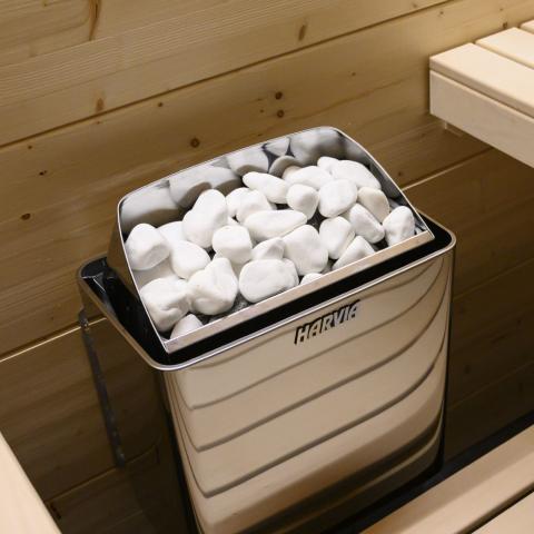 Harvia KIP30B 3 kW Electric Sauna Heater w/ Built-in Controls