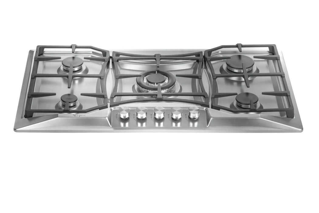 Empava 36-Inch Built-In Natural Gas Cooktops in Stainless Steel (EMPV-36GC24)