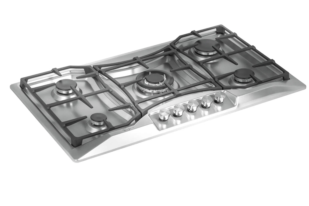 Empava 36-Inch Built-In Natural Gas Cooktops in Stainless Steel (EMPV-36GC24)