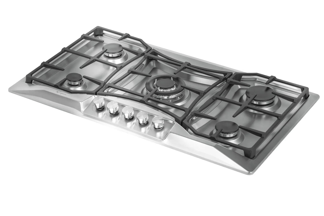Empava 36-Inch Built-In Natural Gas Cooktops in Stainless Steel (EMPV-36GC24)