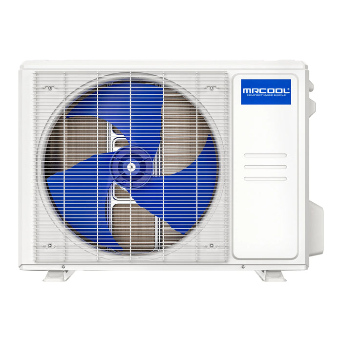 MRCOOL DIY 5th Gen Mini Split - 2-Zone 27,000 BTU Ductless Air Conditioner and Heat Pump Condenser with 9K + 9K Wall Mount Air Handlers