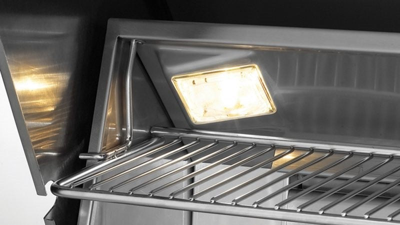 Fire Magic Grills E1060I-8LAN-W/ E1060I-8LAP-W Echelon 50 Inch Built-In Grill with Analog Thermometer with View Window, Natural/Propane Gas, Infrared burner "L" Burner