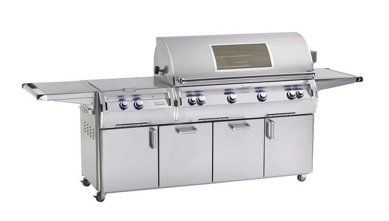 Fire Magic Grills E1060S-8LAP-51-W/E1060S-8LAN-51-W Echelon Diamond 48 Inch Portable Grill with Analog Thermometer and Power Burner with View Window, Liquid Propane/Natural Gas, Infrared burner "L" Burner