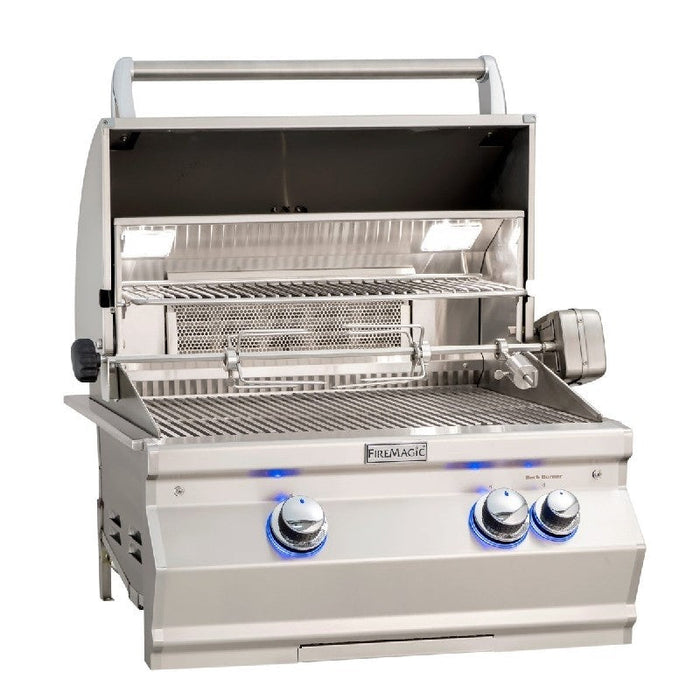 Fire Magic Grills E660I-8EAN / E660I-8EAPEchelon Diamond 31 1/4 Built-In Grill with Analog Thermometer, Natural/Propane Gas, Cast Stainless Steel "E"