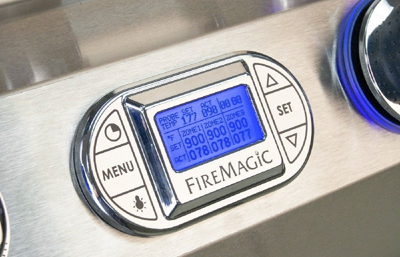 Fire Magic Grills E660I-8EAN / E660I-8EAPEchelon Diamond 31 1/4 Built-In Grill with Analog Thermometer, Natural/Propane Gas, Cast Stainless Steel "E"