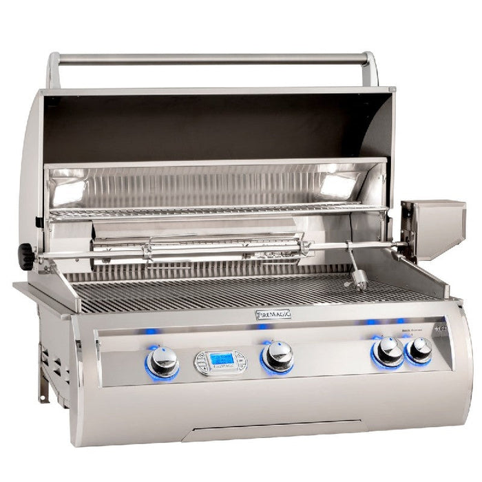Fire Magic Echelon Diamond E790I 36-Inch Built-In Natural/Propane Gas Grill W/ One Infrared Burner, Rotisserie, & Digital Thermometer - E790I-8L1N/E790I-8L1P