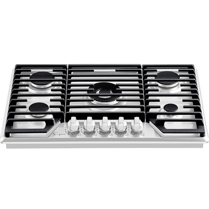 Empava 36-Inch Built-In Natural Gas Stove Cooktop in Stainless Steel (EMPV-36GC36)
